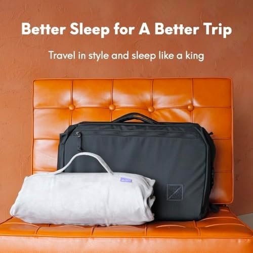 Cushion Lab Travel Deep Sleep Pillow – Compact Memory Foam Neck Pillow for Sleeping, Portable Pillow for Hotels, Camping, Side & Back Sleepers, On-The-Go – Calm Grey - Image 7