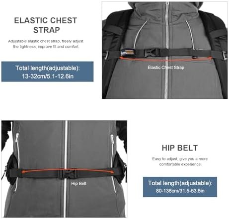 MOUNTAINTOP 30L Hiking Backpack,Men Women Camping Backpack,Lightweight Trekking Travel Backpacks for Climbing Skiing Cycling - Image 8