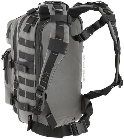 MAXPEDITION Falcon-II Backpack (Wolf Gray) 23L Tactical Backpack, Survival Pack, Bug Out Bag, MOLLE Compatible Go Bag Optimized for EDC & Military, 0513W - Image 8