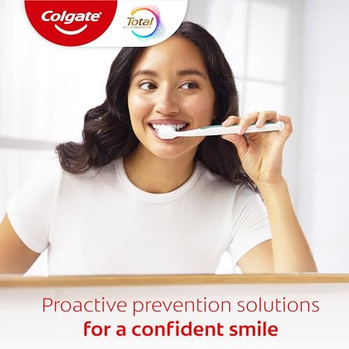 Colgate Total Active Prevention Travel Toothpaste, Whitening Toothpaste with Fluoride, Antibacterial, Mint, Clinically Proven Gum Health, Travel Size 1.4 oz - Image 7