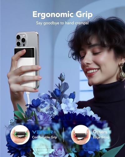 VEGER Portable Charger with Built in Cables, Slim 10000mAh PD 22.5W Fast Charging USB C Power Bank, 4 Outputs 3 Inputs Battery Pack Compatible with iPhone 16 15 14 13 Samsung iPad - Travel Essential - Image 9