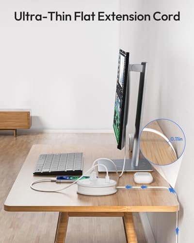 NTONPOWER Travel Power Strip, Travel Essentials, Cruise Essentials 3 Outlets 4 USB Ports(2 USB C), 4FT Wrapped Around Extension Cord for Travel Cruise Ship Beach Vacation Essentials White - Image 7