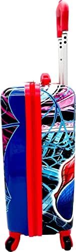 Fast Forward Kids Licensed Hard-Side 20” Spinner Luggage Lightweight Carry-On Suitcase (Spiderman - 1) - Image 9