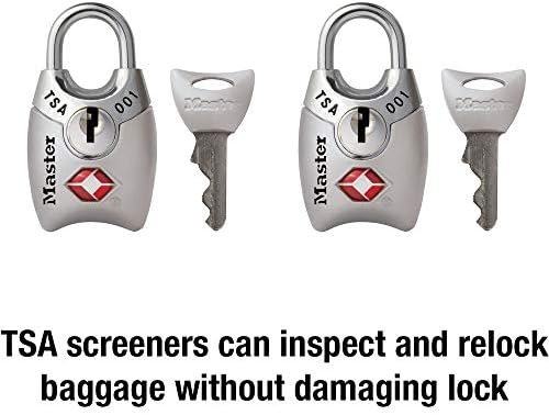 Master Lock 4689T TSA Approved Keyed Lock, 2 Pack, Colors May Vary - Image 3