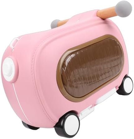 Ride On Luggage Multi Modes Anti Tipping Over 20L Ride On Toddler Rolling Suitcase with Wheels Muisc Lights for Travel (Pink) - Image 8