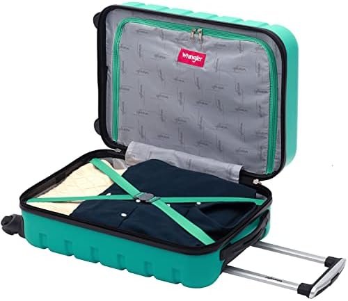 Wrangler 20" Spinner Carry-On Luggage, Teal - Image 7