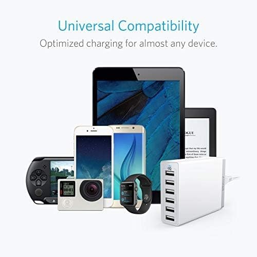 Anker Charger, 60W 6 Port USB Charging Station, PowerPort 6 Multi USB Charger for iPhone 14/13 Series, iPad Pro/Air/Mini, Galaxy S23/S22/S21, Note 20 Ultra, LG, HTC, and More - Image 3