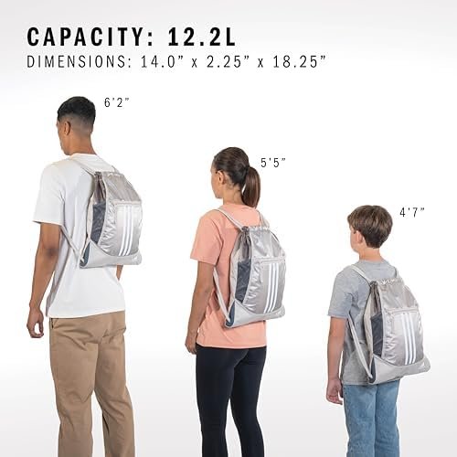 adidas Alliance Sackpack – Drawstring Backpack for Sports, Small Gym Bag - Image 5