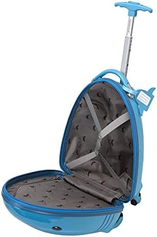 Rockland Jr. Kids' My First Hardside Spinner Luggage,Telescoping Handles, Shark, Carry-On 19-Inch - Image 3