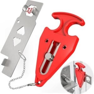 3rd Gen Portable Door Lock - Hotel Door Locks for Travelers Security, Travel Lock for Apartment/Dorm/Home - Extra Safety & Privacy Protection Device