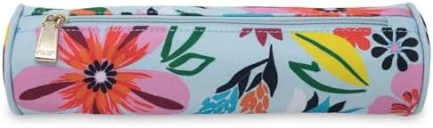 kate spade new york Travel Jewelry Case Organizer, Fabric Jewelry Box for Women, Cute Jewelry Organizer Holds Necklaces, Rings, Bracelets, Small Jewelry Roll (Safari Floral) - Image 3
