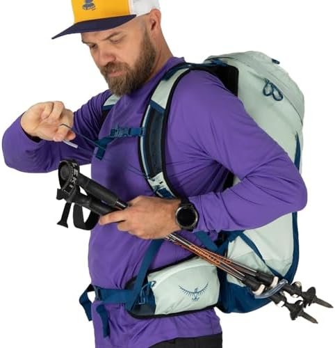 Osprey Talon 26L Men's Lightweight Hiking Backpack - Daypack for Travel & Camping, Black/Coal Grey - Image 8