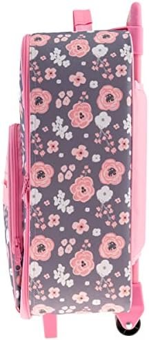 Stephen Joseph Kids' Luggage, Charcoal Flower - Image 4