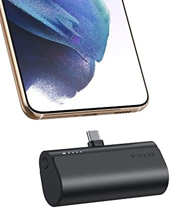 VEGER Portable Charger, USB C Power Bank, 5000mAh Mini Battery Pack Fast Charging 20W Small Charging Bank for iPhone 16/16 Pro/16 Pro Max/15, Samsung Galaxy S25, S24, S23, Note 20, Pixel, Moto, LG