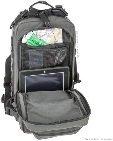 MAXPEDITION Falcon-II Backpack (Wolf Gray) 23L Tactical Backpack, Survival Pack, Bug Out Bag, MOLLE Compatible Go Bag Optimized for EDC & Military, 0513W - Image 10