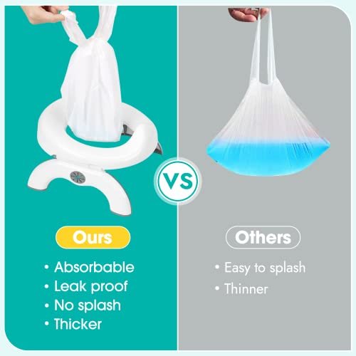 [30 Counts] Disposable Potty Liners Compatible with OXO Tot 2-in-1 Go Potty, Potty Refill Bags for Toddler Travel, Universal Potty Bags Fit Most Potty Chairs and Travel Potty - Image 5