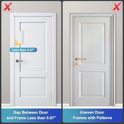 Door Reinforcement Lock Withstands 800lbs of Force - White Extra Proof Door Lock for Kids Safety with 8 Screws Prevents Unauthorized Entry, Add a Door Security Lock for Home Safety & Privacy - Image 5