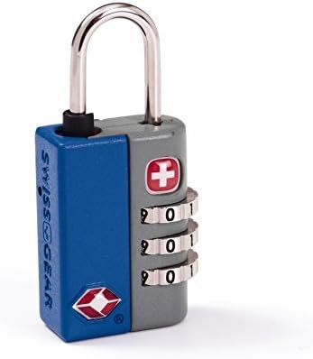 SwissGear TSA-Approved Travel Sentry Combination Luggage Lock with Resettable Combo and Inspection Indicator, Blue, One Size - Image 3