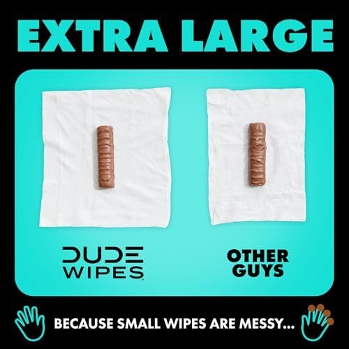 DUDE Wipes - Flushable Wipes Travel Pack - 6 Pack, 108 Count - Mint Chill Extra-Large - Vitamin-E, Aloe Vera, Eucalyptus, and Tea Tree Oils - Septic and Sewer - Image 6