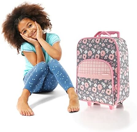 Stephen Joseph Kids' Luggage, Charcoal Flower - Image 6