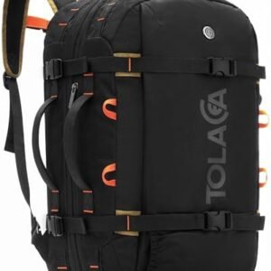 Tolaccea Travel Backpack for Men Women, 40L-50L Carry On Backpack with Wet Dry Compartment, TSA Approved Laptop Daypack Fits 15.6", Convertible Expandable Large Rucksack Duffel Bag for Work Travel
