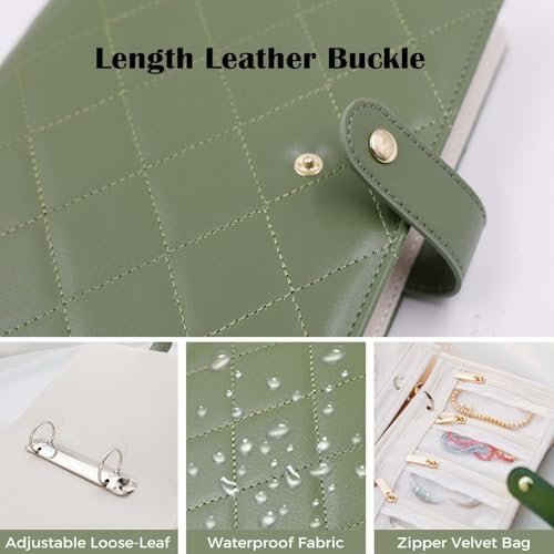 Travel Jewelry Organizer Case,Portable Jewelry Organizers Storage Book, Compact Jewelry Roll for Earrings, Rings, Necklaces - Perfect Jewelry Travel Bag for Women - Image 5