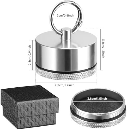 Aluminum Mini Traveling Jewelry Holder Storage with Easy-Access Clasp, Compact Safe Storage for Rings, Necklaces, Earrings - Convenient for Traveling, Removable Soft Pads for Pills - Image 6