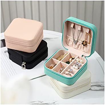 Mini Jewelry Travel Case, Small Portable Jewellry Organizer Box Portable Display Storage Box for Rings Earrings Necklaces, Gifts for Girl, Women, Wedding, Birthday,New Year,Christmas Gifts (Blue) - Image 8