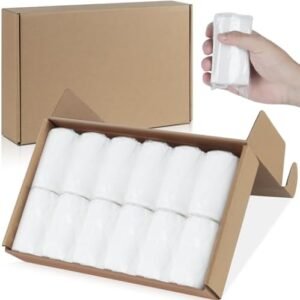 12 Packs Packable Camp Toilet Tissue Soft Travel Toilet Paper - Coreless Travel Size Toilet Paper for Camping Hiking Outdoors