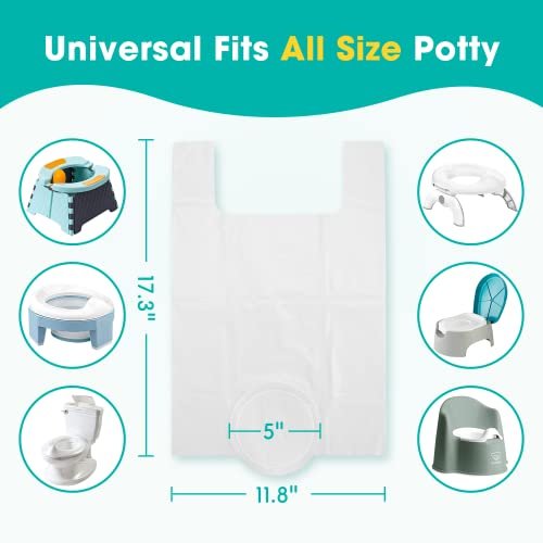 [30 Counts] Disposable Potty Liners Compatible with OXO Tot 2-in-1 Go Potty, Potty Refill Bags for Toddler Travel, Universal Potty Bags Fit Most Potty Chairs and Travel Potty - Image 3