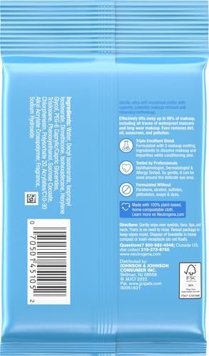 Neutrogena Make-Up Remover Cleansing Towelettes, 7 Count, Packaging May Vary - Image 3