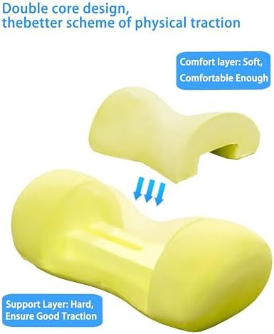 Bespilow Small Neck Roll Pillow,Say Goodbye to Neck Pain, Cervical Memory Foam Pillow for Tension Muscle Relief, Contour Support, Shoulder Pain Relaxer with Breathable Pillowcase, Odorless - Image 2