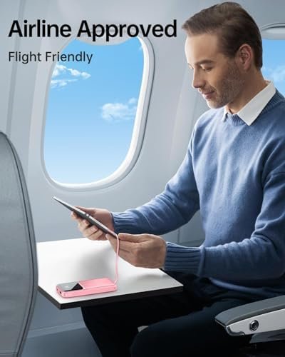 Portable Charger with Built in Cable - 20000mAh Fast Charging Slim 22.5W Power Bank USB C LED Display Battery Pack 5 Outputs & 3 Inputs for Travel Essentials iPhone Samsung Android Phones Tablets etc - Image 8