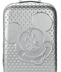 Disney Elevated Mickey Mouse Head Gray 22" Rolling Luggage