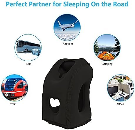 Inflatable Travel Pillows for Airplane, Blow Up Neck Pillow for Sleeping, Airplane Travel Essentials for Long Flight Support Head, Neck and Lumbar, Used for Car/Bus/Train/Office Rest, Adults Kids - Image 6
