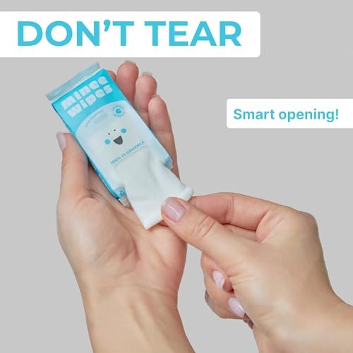 Impossibly Compact Travel Flushable Wipes - 99.5% Water and Aloe - Safe for Sensitive Skin, Hypoallergenic & Unscented - Travel Essentials for Adults, Kids & Baby Care - 8 Pack Total 48 Wipes - Image 7