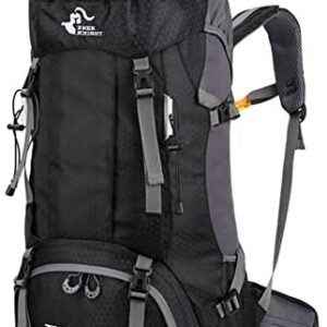 Bseash 60L Waterproof Hiking Camping Backpack with Rain Cover, Large Outdoor Sport Travel Daypack Rucksack for Climbing