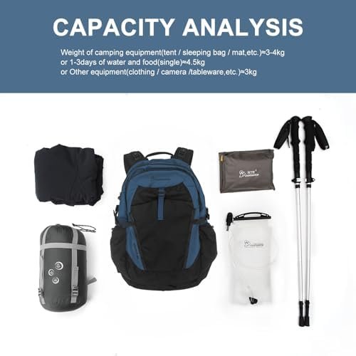 MOUNTAINTOP 30L Hiking Backpack,Men Women Camping Backpack,Lightweight Trekking Travel Backpacks for Climbing Skiing Cycling - Image 6