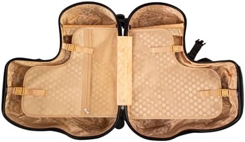 Kids Checked Ride on Luggage, 24 Inch Large Suitcase for Teens, Hardside Spinner Trunk with 360 Wheels, International Travel, Red car - Image 7