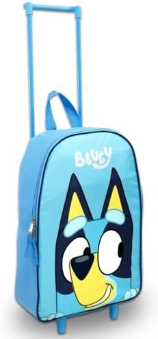 Bluey Luggage Set for Kids - Bundle with 4 Piece Carry-On Bag Set 16’’ Luggage with Wheels, Water Bottle, Plus More | Bluey Travel Rolling Suitcase for Boys, Girls - Image 2