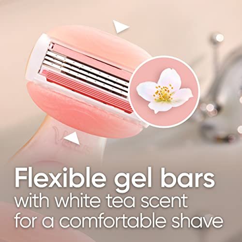 Gillette Venus Mini ComfortGlide White Tea Razors for Women, Includes 1 Mini Handle + 3 Refills + 1 Case, Holiday Gifts for Women - Image 5
