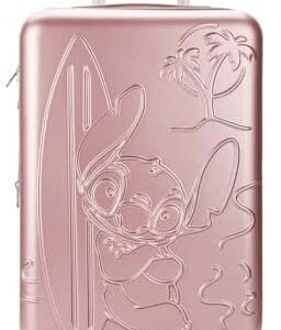 Disney Stitch With Surfboard Light Purple 22" Rolling Luggage