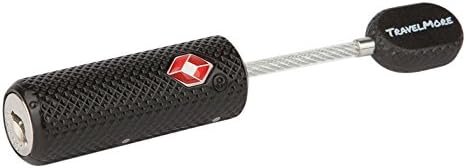 2 Pack TSA Approved Luggage Locks with Keys for Travel – Flexible Ultra Secure Mini Key Padlock & Metal Zinc Alloy Material – Black - Image 4