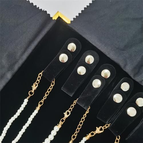 Portable Jewelry Roll Metal Coner Bag Necklace Chain Braclet Black Velvet Travel Pouch - Image 6