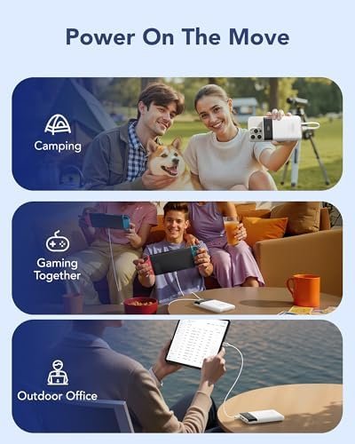 VEGER Portable Charger with Built in Cables, Slim 10000mAh PD 22.5W Fast Charging USB C Power Bank, 4 Outputs 3 Inputs Battery Pack Compatible with iPhone 16 15 14 13 Samsung iPad - Travel Essential - Image 8