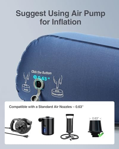 Luxtude Inflatable Wedge Pillow for Sleeping, Travel Wedge Pillow for Acid Reflux Relief, Sleep Apnea, Adjustable Bed Wedges Pillows for Back Pain Relief, Post-Surgery, Snoring and Leg Support - Image 8