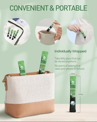 Travel Size Mouthwash Portable Packets Alcohol-Free & Fluoride-Free Fresh Mint Mouth Wash 30 Individual Wrapped Cruise Essentials - Image 4