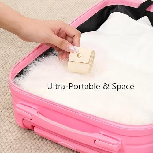 3Pcs Mini Travel Jewelry Bag with Buckle,Small Travel Jewelry Organizer Case,Foldable Jewelry Roll for Journey Rings, Necklaces, Earrings, Bracelets-Lightweight Jewelry Storage Organizer - Image 3