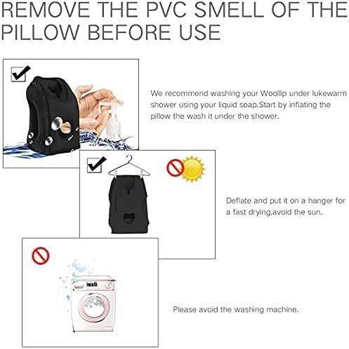 Inflatable Travel Pillows for Airplane, Blow Up Neck Pillow for Sleeping, Airplane Travel Essentials for Long Flight Support Head, Neck and Lumbar, Used for Car/Bus/Train/Office Rest, Adults Kids - Image 8