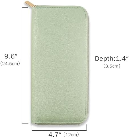 Travel Jewelry Organizer Case - for Tangle-Free Necklaces, Earrings, Rings, Bracelets Storage, Travel Essentials, Fashion Portable Jewelry Travel bags for Women - Medium Macaron Green - Image 6